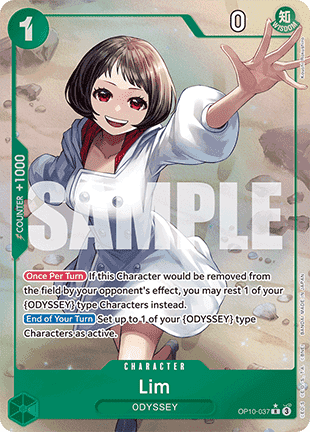 (037) One Piece TCG OP10: Royal Blood Single: Lim (OP10-037) (V.2)  Alternate Art