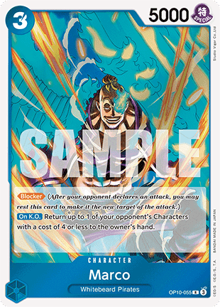 (055) One Piece TCG OP10: Royal Blood Single: Marco (OP10-055)  Rare