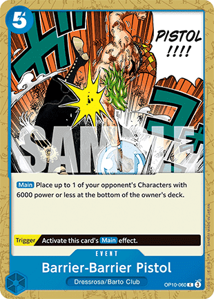 (060) One Piece TCG OP10: Royal Blood Single: Barrier-Barrier Pistol (OP10-060)  Common