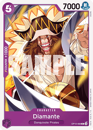 (068) One Piece TCG OP10: Royal Blood Single: Diamante (OP10-068)  Common