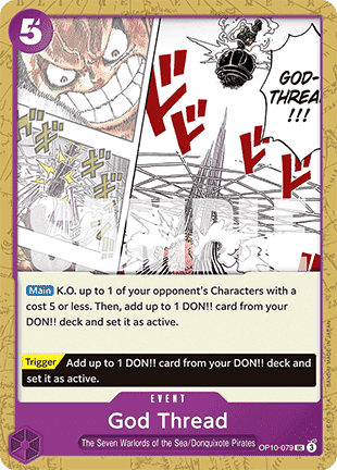 (079) One Piece TCG OP10: Royal Blood Single: God Thread (OP10-079)  Uncommon