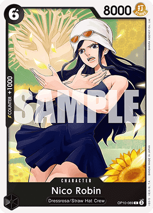 (089) One Piece TCG OP10: Royal Blood Single: Nico Robin (OP10-089)  Common
