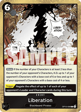 (098) One Piece TCG OP10: Royal Blood Single: Liberation (OP10-098)  Rare