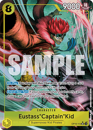 (112) One Piece TCG OP10: Royal Blood Single: EustassCaptainKid (OP10-112) (V.2)  Alternate Art