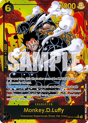 (118) One Piece TCG OP10: Royal Blood Single: Monkey.D.Luffy (OP10-118) (V.2)  Alternate Art