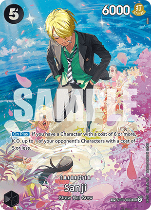(ST14-003) One Piece TCG OP10: Royal Blood Single: Sanji (ST14-003)  Special Rare
