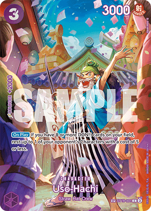 (ST18-001) One Piece TCG OP10: Royal Blood Single: Uso-Hachi (ST18-001)  Special Rare