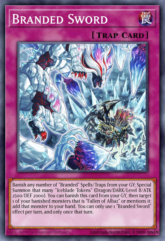 (112) YuGiOh TCG BLTR: Battles of Legend: Terminal Revenge Single: Branded Sword  Ultra Rare