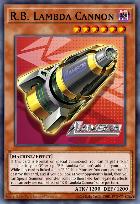 (090) YuGiOh TCG DOOD: Doom of Dimensions Single: R.B. Lambda Cannon (V.1 - Ultra Rare)  Ultra Rare