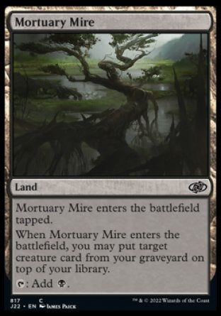 (817) Magic The Gathering Jumpstart 2022 Single: Mortuary Mire  Common