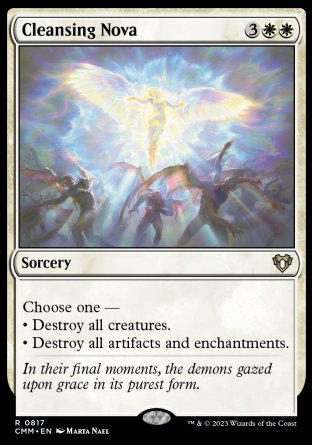 (817) Magic The Gathering Commander Masters: Extras Single: Cleansing Nova  Rare