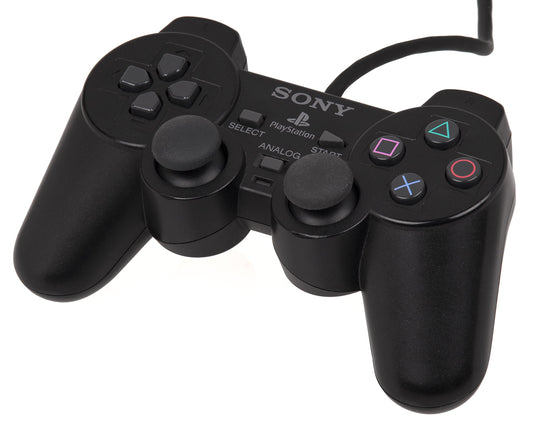 Playstation 2: Black Dual Shock Controller