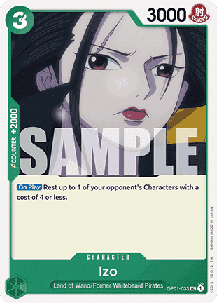 (OP01-033) One Piece TCG PRB01: The Best Single: Izo (OP01-033) (V.1)  Uncommon