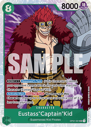 (OP01-033) One Piece TCG PRB01: The Best Single: EustassCaptainKid (OP01-051) (V.1)  Super Rare