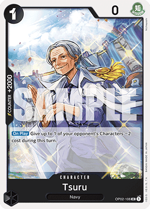 (OP02-106) One Piece TCG PRB01: The Best Single: Tsuru (OP02-106) (V.1)  Uncommon