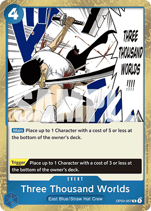(OP03-057) One Piece TCG PRB01: The Best Single: Three Thousand Worlds (OP03-057) (V.1)  Rare