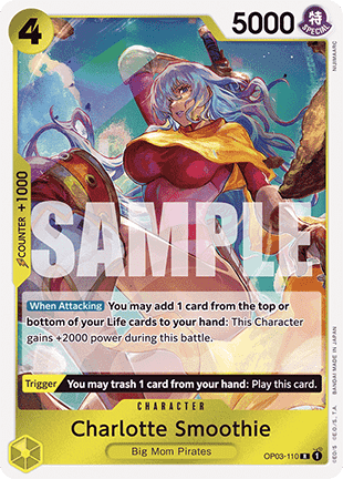 (OP03-110) One Piece TCG PRB01: The Best Single: Charlotte Smoothie (OP03-110) (V.1)  Rare