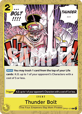 (OP03-121) One Piece TCG PRB01: The Best Single: Thunder Bolt (OP03-121) (V.1)  Common