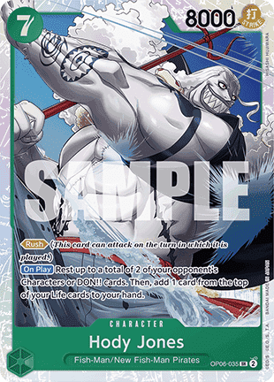(OP06-035) One Piece TCG PRB01: The Best Single: Hody Jones (OP06-035) (V.1)  Super Rare