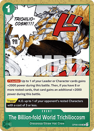 (OP06-038) One Piece TCG PRB01: The Best Single: The Billion-fold World Trichiliocosm (OP06-038) (V.1)  Uncommon