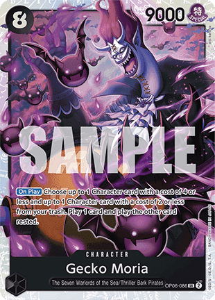 (OP06-086) One Piece TCG PRB01: The Best Single: Gecko Moria (OP06-086) (V.1)  Super Rare