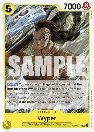 (OP06-114) One Piece TCG PRB01: The Best Single: Wyper (OP06-114) (V.1)  Uncommon