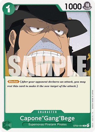 (ST02-004) One Piece TCG PRB01: The Best Single: CaponeGangBege (ST02-004) (V.1)  Common
