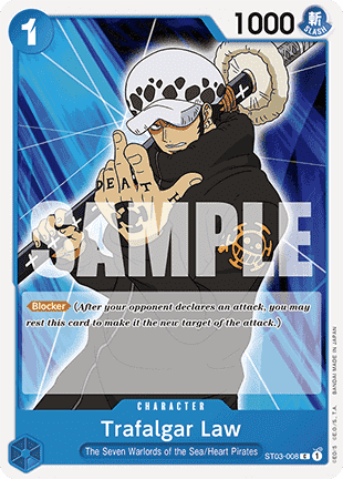 (ST03-008) One Piece TCG PRB01: The Best Single: Trafalgar Law (ST03-008) (V.1)  Common