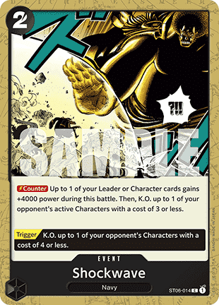 (ST06-014) One Piece TCG PRB01: The Best Single: Shockwave (ST06-014) (V.1)  Common