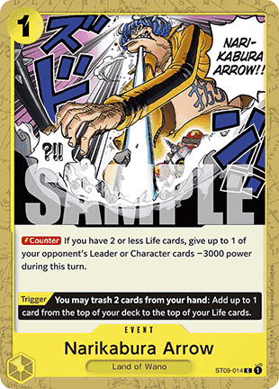 (ST09-014) One Piece TCG PRB01: The Best Single: Narikabura Arrow (ST09-014) (V.1)  Common