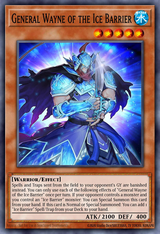 (073) YuGiOh TCG BLTR: Battles of Legend: Terminal Revenge Single: General Wayne of the Ice Barrier  Ultra Rare