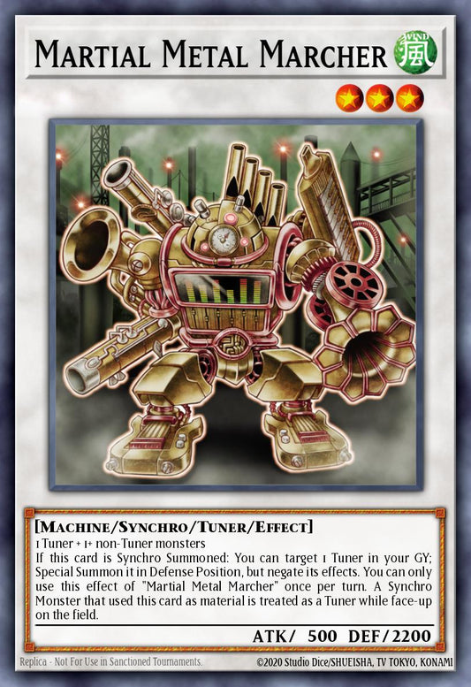 (030) YuGiOh TCG MAGO: Maximum Gold Single: Martial Metal Marcher  Premium Gold Rare