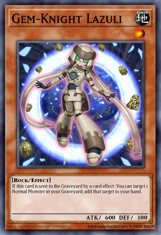(113) YuGiOh TCG BLMM: Battles of Legend: Monster Mayhem Single: Gem-Knight Lazuli  Ultra Rare