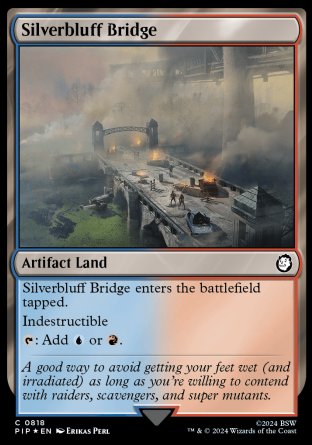 (818) Magic The Gathering Universes Beyond: Fallout: Extras Single: Silverbluff Bridge  Holo Common