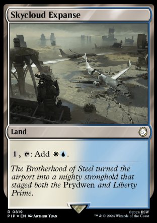 (819) Magic The Gathering Universes Beyond: Fallout: Extras Single: Skycloud Expanse (V.2)  Rare