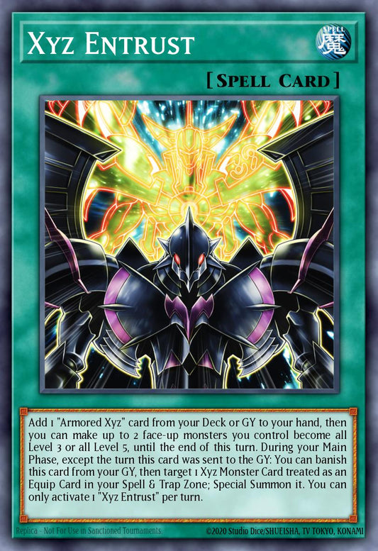(393) YuGiOh TCG MP24: 25th Anniversary Tin: Dueling Mirrors Single: Xyz Entrust  Common
