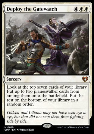 (819) Magic The Gathering Commander Masters: Extras Single: Deploy the Gatewatch  Mythic