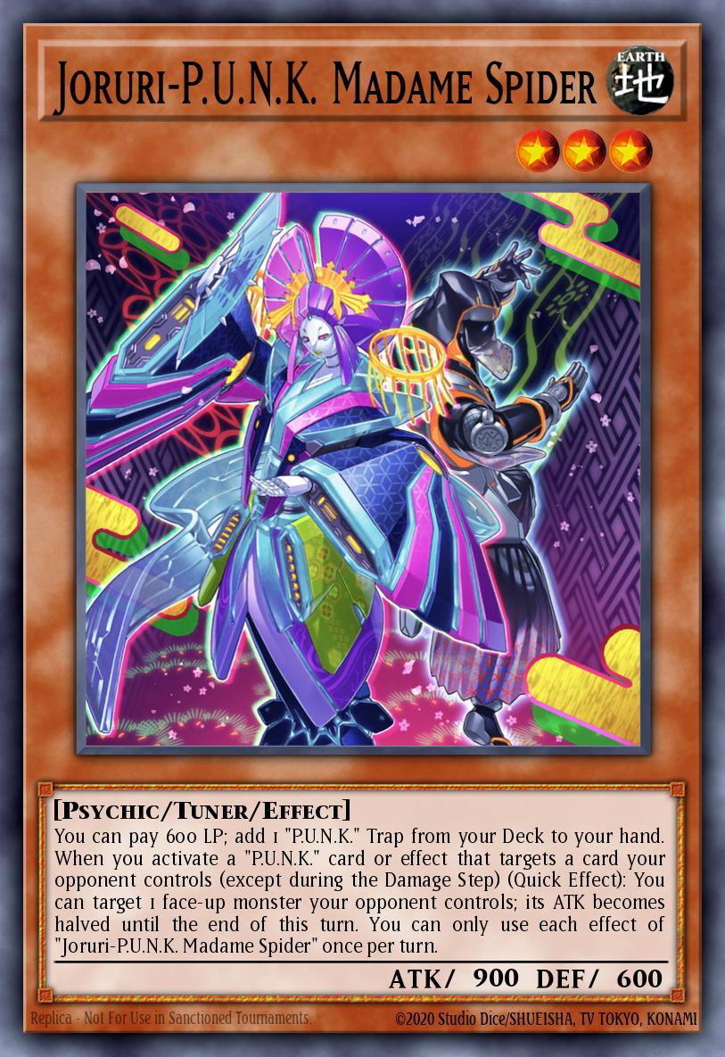 (072) YuGiOh TCG BLMM: Battles of Legend: Monster Mayhem Single: Joruri-P.U.N.K. Madame Spider  Ultra Rare