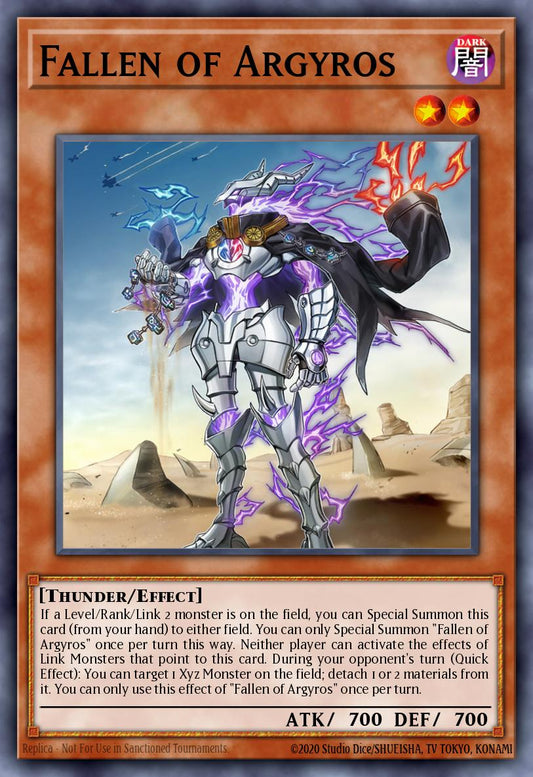 (339) YuGiOh TCG MP24: 25th Anniversary Tin: Dueling Mirrors Single: Fallen of Argyros  Common