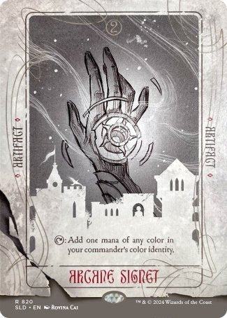 (820) Magic The Gathering Secret Lair Drop Series Single: Arcane Signet (V.4)  Rare