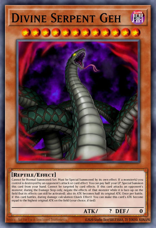 (142) YuGiOh TCG DLCS: Dragons of Legend: The Complete Series Single: Divine Serpent Geh  Common