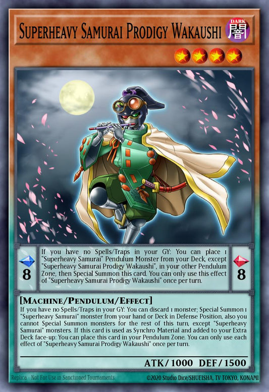 (076) YuGiOh TCG MP24: 25th Anniversary Tin: Dueling Mirrors Single: Superheavy Samurai Prodigy Wakaushi  Secret Rare