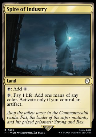 (821) Magic The Gathering Universes Beyond: Fallout: Extras Single: Spire of Industry (V.2)  Rare