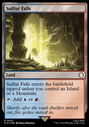 (822) Magic The Gathering Universes Beyond: Fallout: Extras Single: Sulfur Falls (V.2)  Rare