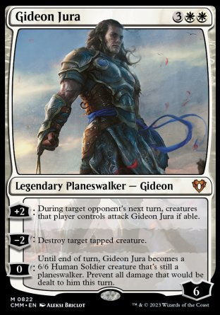 (822) Magic The Gathering Commander Masters: Extras Single: Gideon Jura  Mythic