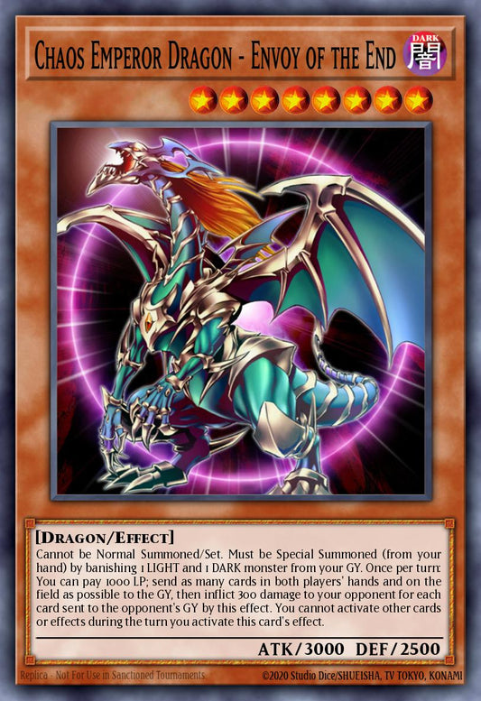 (133) YuGiOh TCG RA03: Quarter Century Bonanza Single: Chaos Emperor Dragon - Envoy of the End (V.2 - Quarter Century Secret Rare)  Quarter Century Secret Rare