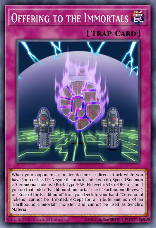 (068) YuGiOh TCG ABPF: Absolute Powerforce Single: Offering to the Immortals  Rare