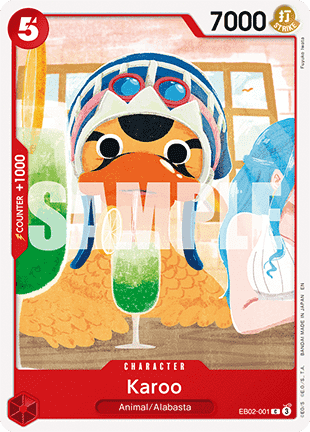 (001) One Piece TCG EB02: Anime 25th Collection Single: Karoo (EB02-001)  Common