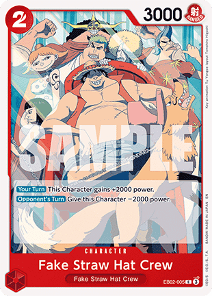 (005) One Piece TCG EB02: Anime 25th Collection Single: Fake Straw Hat Crew (EB02-005)  Common