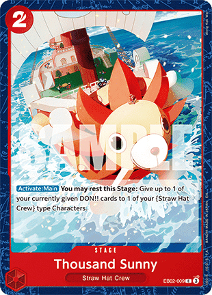 (009) One Piece TCG EB02: Anime 25th Collection Single: Thousand Sunny (EB02-009)  Common